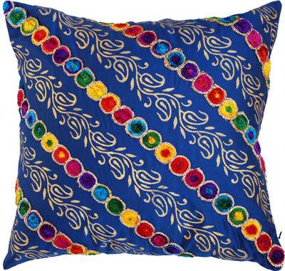 The Indian Promenade Embroidered Cushions Cover The Indian Promenade Embroidered Cushions Cover