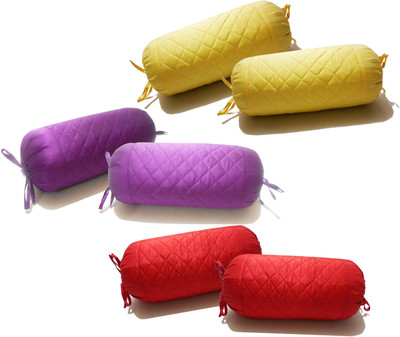 50% OFF on ZIKRAK EXIM Self Design Bolsters Cover