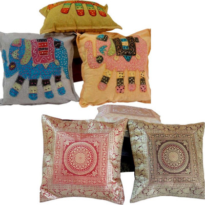 22% OFF on Jaipur Raga Floral Cushions Cover