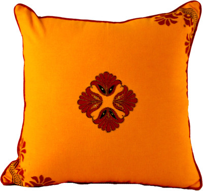 3% OFF on The Orange Sand Paisley Cushions Cover