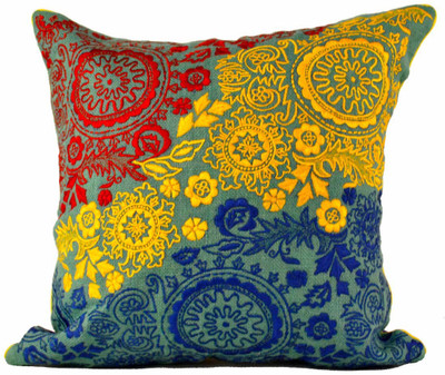 3% OFF on The Orange Sand Embroidered Cushions Cover 3% OFF on The Orange Sand Embroidered Cushions Cover