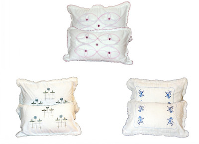 54% OFF on Christy's Collection Embroidered Pillows Cover