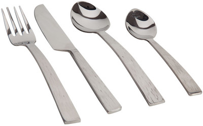 Fabulloso Pita Silver Large Stainless Steel Cutlery Set Pack of 24