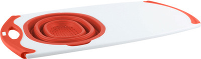 40% OFF on Dexas Over-The-Sink, Collapsible Strainer Grip - Red Color Plastic Cutting Board 40% OFF on Dexas Over-The-Sink, Collapsible Strainer Grip - Red Color Plastic Cutting Board