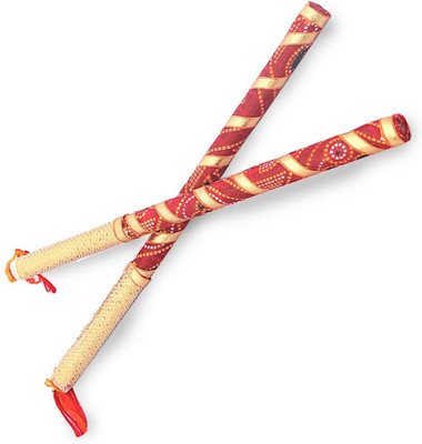 60% OFF on Little India Handmade Bandhani Designer Garba 102 Dandia Sticks