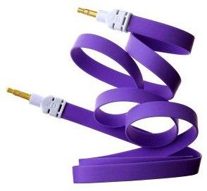 23% OFF on Sweet auxpurple5 AUX Cable Purple
