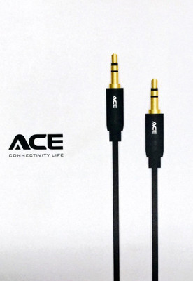 Ace 0.5 Meter Aux Cable Black Ace 0.5 Meter Aux Cable Black