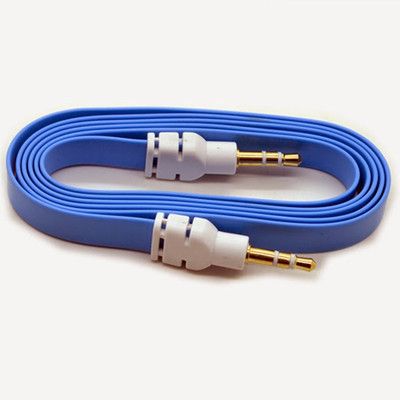 43% OFF on eGizmos Flat Stylish AUX Cable AUX Cable Blue