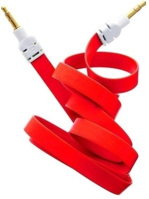 33% OFF on eGizmos Flat Stylish AUX Cable AUX Cable Red