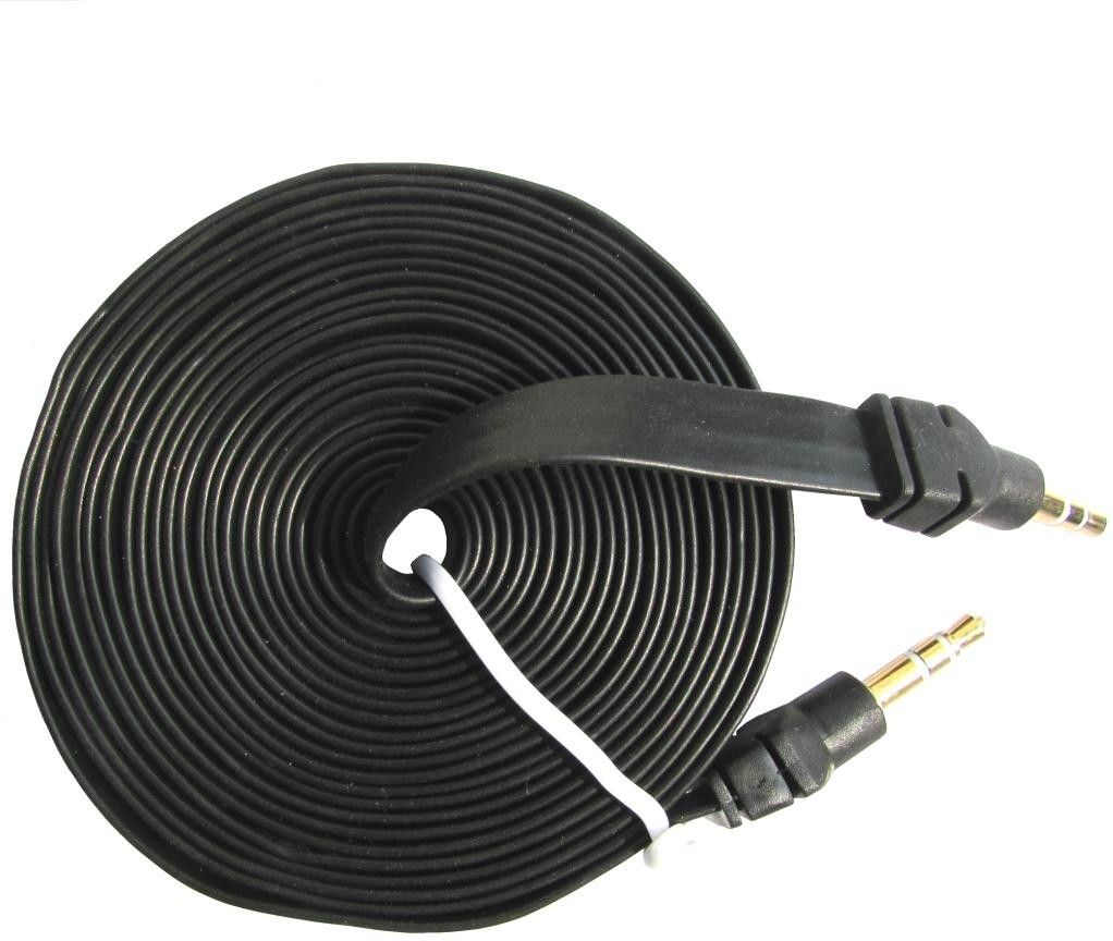 17% OFF on Indiashopers 2m Flat AUX AUX Cable Black 17% OFF on Indiashopers 2m Flat AUX AUX Cable Black