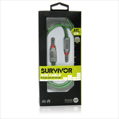 27% OFF on Griffin Survivor Aux cable AUX Cable Green