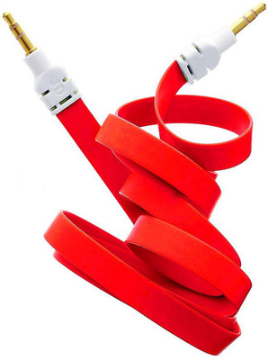 61% OFF on Pursho 3.5 mm Aux Flat AUX Cable Red