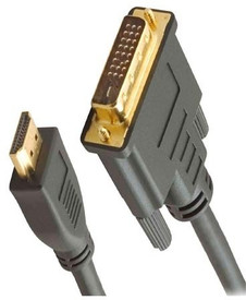 Jinali DVI Male To HDMI Male Cable Data Cable - Black