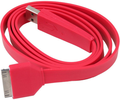 64% OFF on Let's Connect Big Flat Lightening Cable Red