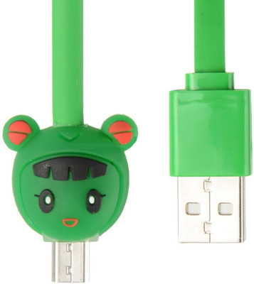 34% OFF on Microware Designer Cartoon Green Shaped Sync & Charge Data Cable Lightening Cable