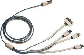 Callmate 4 In 1 Charging Pins Power Sharing Cable (Blue)