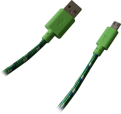 61% OFF on Sygtech Data Sync And Charging For Samsung Nokia Sony Motorola Karbonn Micromax Mobiles USB Cable Green