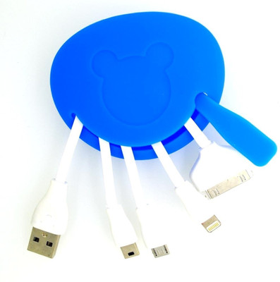 50% OFF on Mobilegear 4 in 1 Multiple USB Charger Cable USB Cable Blue 50% OFF on Mobilegear 4 in 1 Multiple USB Charger Cable USB Cable Blue