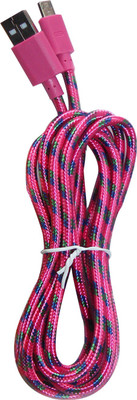 61% OFF on Sygtech Data Sync Charging for Samsung Nokia Sony Motorola Karbonn Micromax Mobiles USB Cable Pink