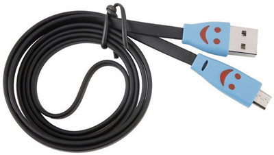 Smartpro Smiley Micro USB USB Cable Black Smartpro Smiley Micro USB USB Cable Black