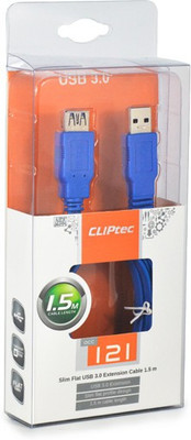 CLiPtec OCC121BL Slim Flat USB Cable