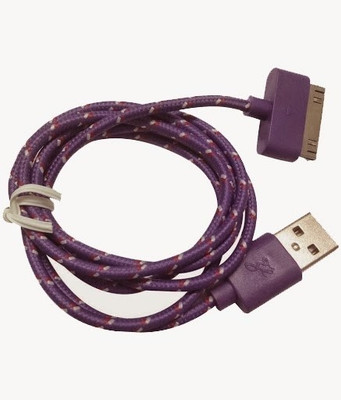 56% OFF on My Dress My Style Data Cable and Charging Cable For iPhone 4S Pack Of 2 USB Cable Multicolor