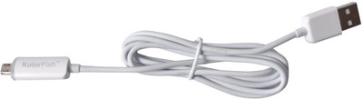 70% OFF on KolorFish LED Micro USB Cable Charging Data Sync White USB Cable White 70% OFF on KolorFish LED Micro USB Cable Charging Data Sync White USB Cable White