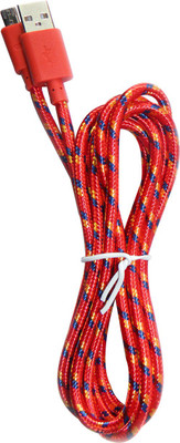 64% OFF on Sygtech Data Sync and Charging Cable for Samsung Nokia Sony Motorola Karbonn Micromax Mobiles USB Red