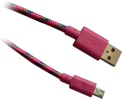 64% OFF on Sygtech Data Sync And Charging Cable For Samsung Nokia Sony Motorola Karbonn Micromax Mobiles USB Pink