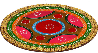 29% OFF on Aapno Rajasthan Wooden Decorative Platter Multicolor 29% OFF on Aapno Rajasthan Wooden Decorative Platter Multicolor