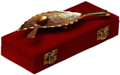 TI Giftware Brass Decorative Platter Gold, Pack of 2