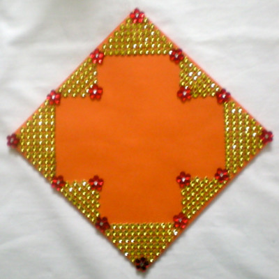 37% OFF on Zelos Wooden Decorative Platter Orange