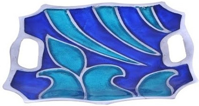 23% OFF on Metallic Kreationz Aluminium Decorative Platter Blue 23% OFF on Metallic Kreationz Aluminium Decorative Platter Blue