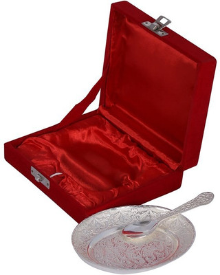 40% OFF on Being Nawab Brass Decorative Platter Silver, Pack of 2