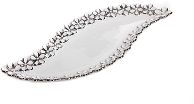 10% OFF on Fennel Porcelain Decorative Platter White, Silver 10% OFF on Fennel Porcelain Decorative Platter White, Silver
