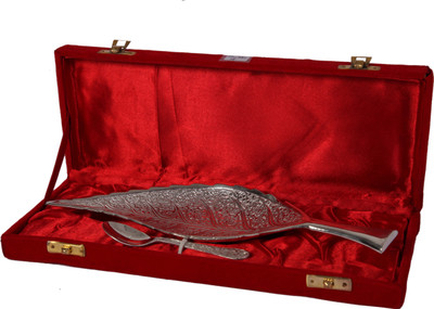 37% OFF on RajLaxmi Brass Decorative Platter Silver, Pack of 2 37% OFF on RajLaxmi Brass Decorative Platter Silver, Pack of 2