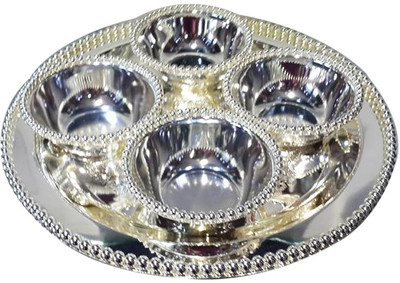 25% OFF on Spirit Classy Dish With 4 Bowls Set Silver Plated Decorative Platter Silver, Pack of 5 25% OFF on Spirit Classy Dish With 4 Bowls Set Silver Plated Decorative Platter Silver, Pack of 5