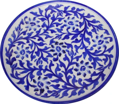 Neerja Ceramic Decorative Platter White Neerja Ceramic Decorative Platter White