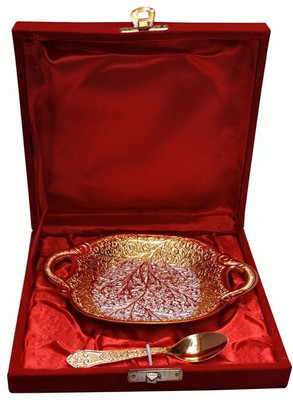 33% OFF on Royal Touch Brass Decorative Platter Silver, Gold, Pack of 2 33% OFF on Royal Touch Brass Decorative Platter Silver, Gold, Pack of 2