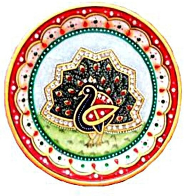62% OFF on Chitrahandicraft Marble Myure Plate Stoneware Decorative Platter Multicolor 62% OFF on Chitrahandicraft Marble Myure Plate Stoneware Decorative Platter Multicolor