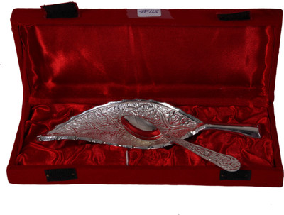 45% OFF on RajLaxmi Brass Decorative Platter Silver, Pack of 2 45% OFF on RajLaxmi Brass Decorative Platter Silver, Pack of 2