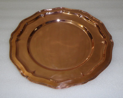 37% OFF on Goyal India Copper Finish Steel Decorative Platter Brown