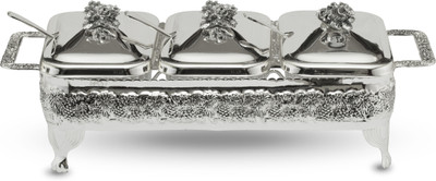 22% OFF on FineDor Silver Plated Decorative Platter Silver 22% OFF on FineDor Silver Plated Decorative Platter Silver