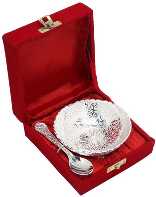 50% OFF on TI Giftware Brass Decorative Platter Silver, Gold, Pack of 2