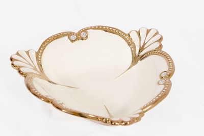 50% OFF on Bedazzle Ceramic Decorative Platter White, Gold 50% OFF on Bedazzle Ceramic Decorative Platter White, Gold
