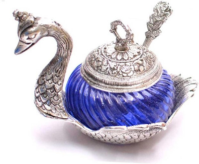 56% OFF on Being Nawab Brass Decorative Platter Blue, Pack of 2