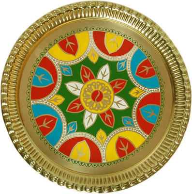 44% OFF on Design Hut Brass Decorative Platter Multicolor