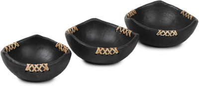 47% OFF on Zoiks Indian Kalakari Manipur Cane Weaved Drop Bowl Set Pottery Decorative Platter Black, Pack of 3 47% OFF on Zoiks Indian Kalakari Manipur Cane Weaved Drop Bowl Set Pottery Decorative Platter Black, Pack of 3
