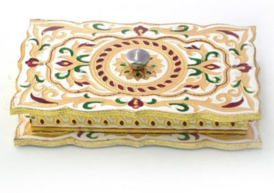 44% OFF on Jaipur Raga Golden Floral Meenakari Metal Wooden Decorative Platter Gold 44% OFF on Jaipur Raga Golden Floral Meenakari Metal Wooden Decorative Platter Gold