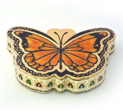 44% OFF on Jaipur Raga Golden Butterfly Shape Meenakari Work Wooden Decorative Platter Gold 44% OFF on Jaipur Raga Golden Butterfly Shape Meenakari Work Wooden Decorative Platter Gold